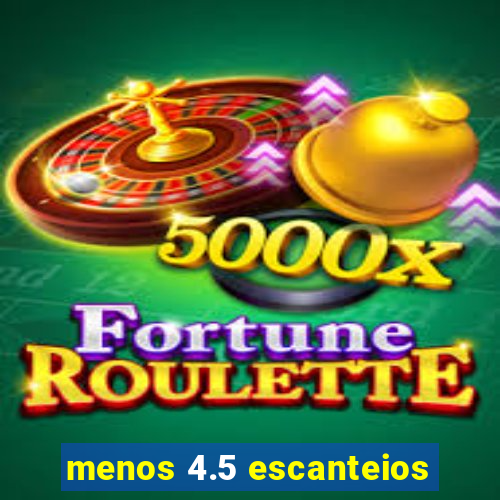 menos 4.5 escanteios