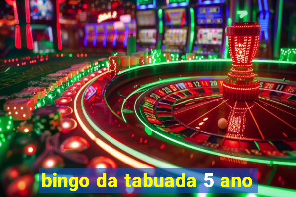 bingo da tabuada 5 ano