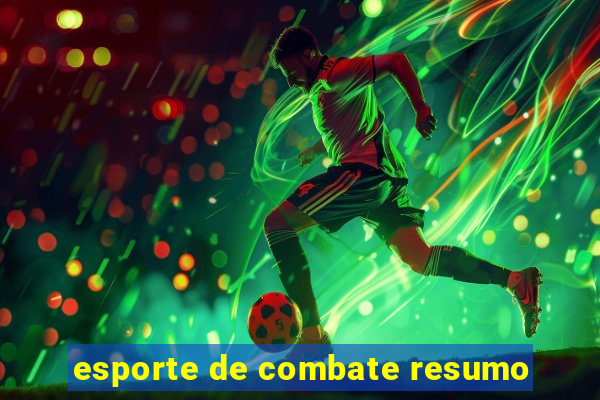 esporte de combate resumo
