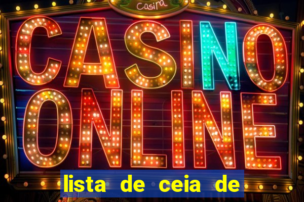 lista de ceia de natal para 20 pessoas