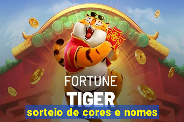 sorteio de cores e nomes