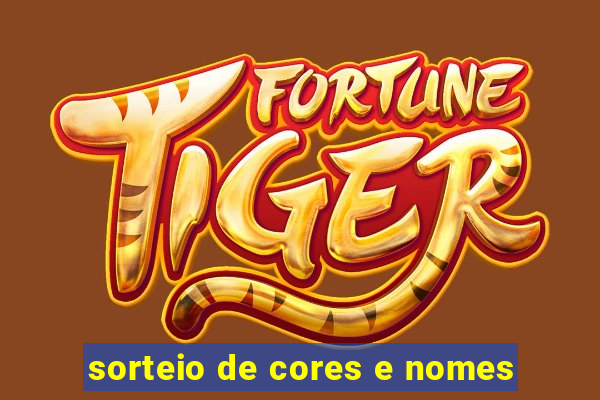 sorteio de cores e nomes