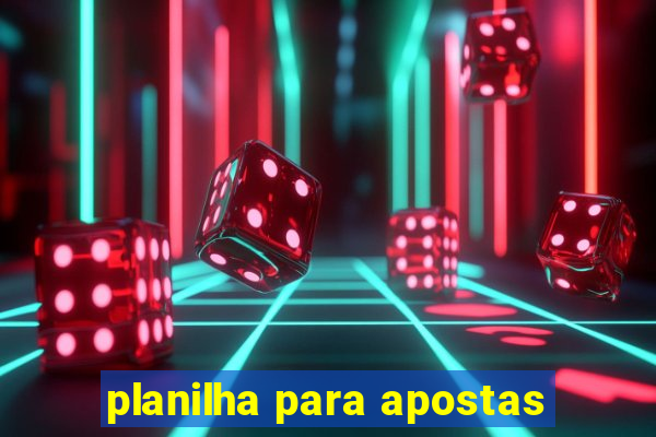 planilha para apostas