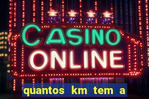 quantos km tem a serra de santos