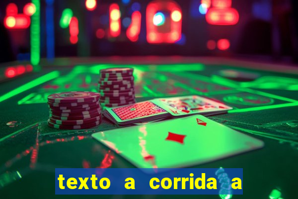 texto a corrida a lagarta lili