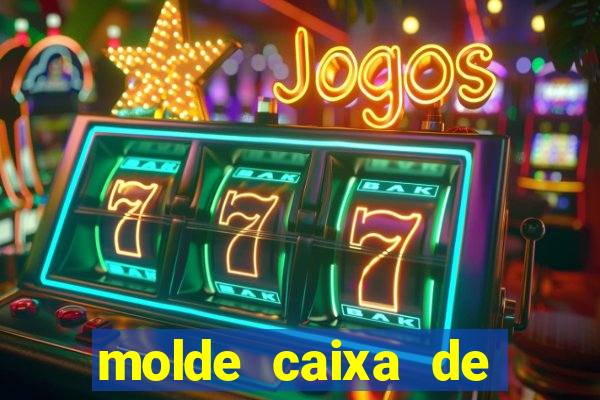 molde caixa de baralho png