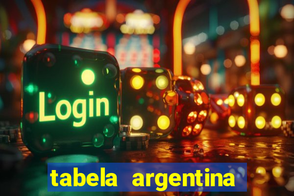 tabela argentina torneo betano