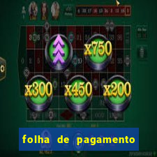 folha de pagamento para preencher word