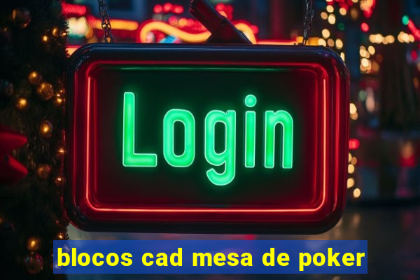 blocos cad mesa de poker