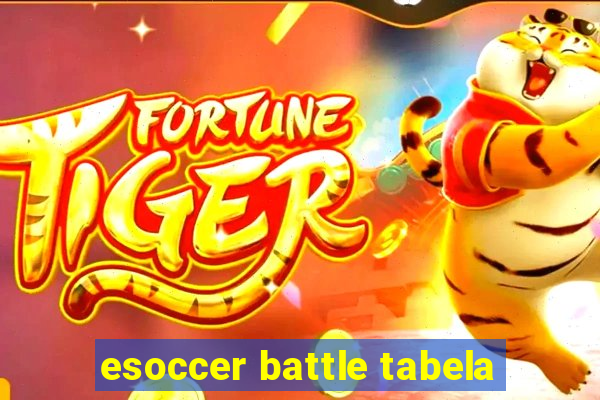 esoccer battle tabela