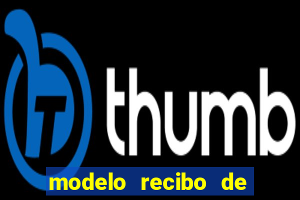 modelo recibo de pagamento word