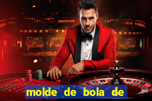 molde de bola de futebol para imprimir