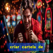 criar cartela de bingo no word