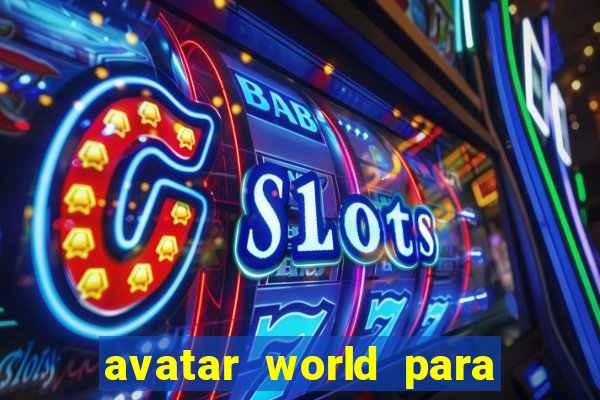 avatar world para colorir e imprimir