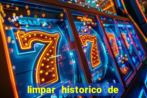 limpar historico de apostas bet365
