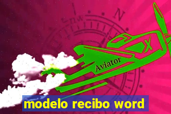 modelo recibo word