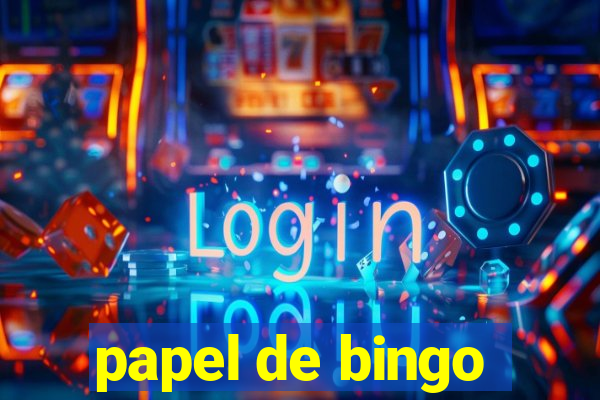 papel de bingo