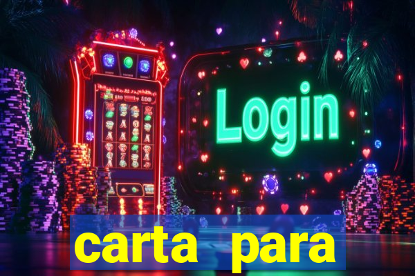 carta para encontrista homem