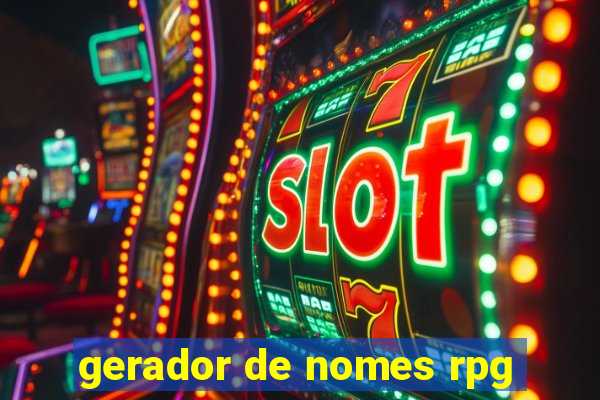 gerador de nomes rpg