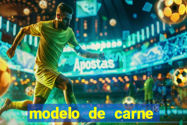 modelo de carne para pagamento