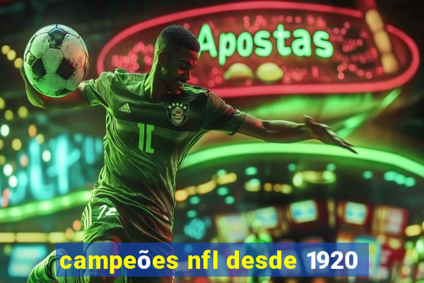 campeões nfl desde 1920