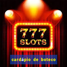 cardápio de boteco pinguim assis brasil