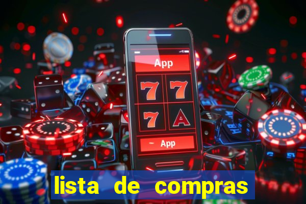 lista de compras para casa nova