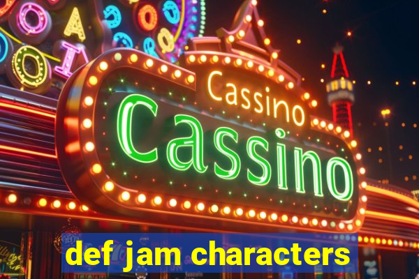 def jam characters
