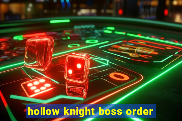 hollow knight boss order