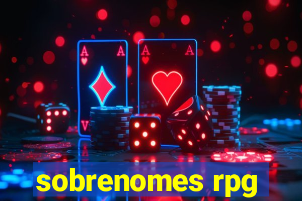 sobrenomes rpg