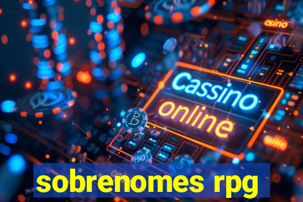 sobrenomes rpg