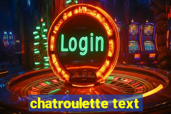 chatroulette text