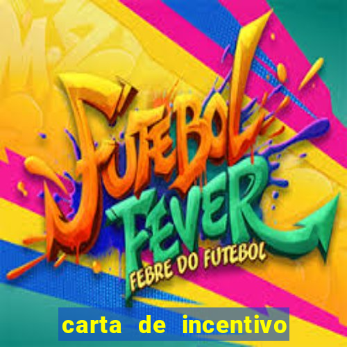 carta de incentivo para alunos