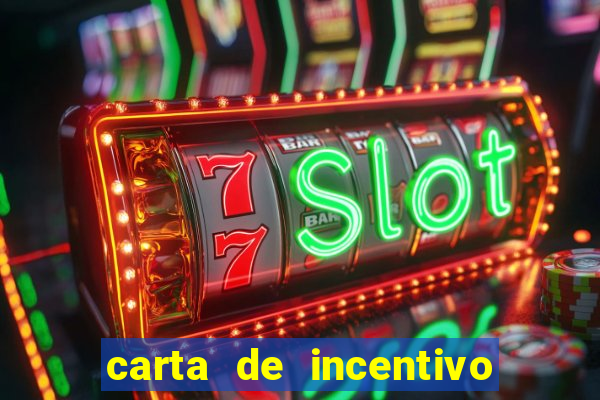 carta de incentivo para alunos
