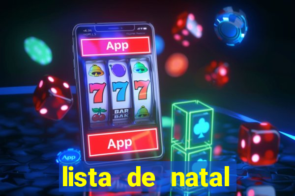 lista de natal para imprimir