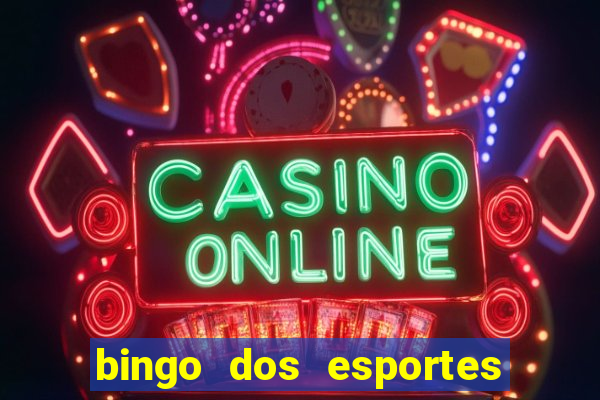 bingo dos esportes para imprimir