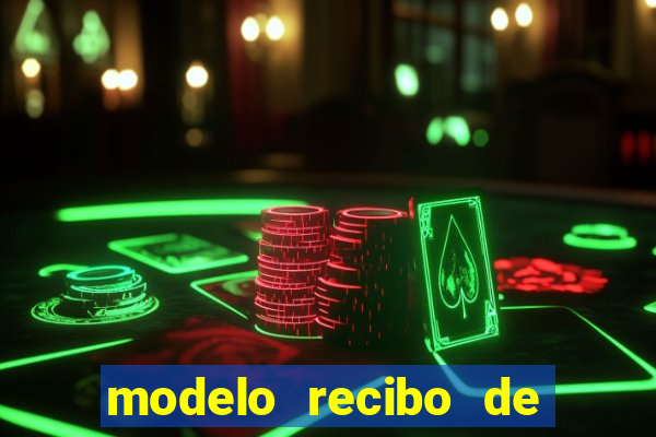 modelo recibo de pagamento word