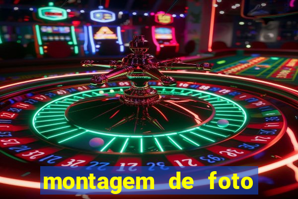 montagem de foto com camisa de time de futebol