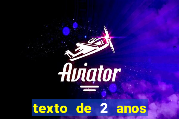 texto de 2 anos de namoro