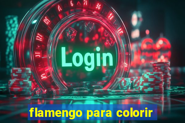 flamengo para colorir