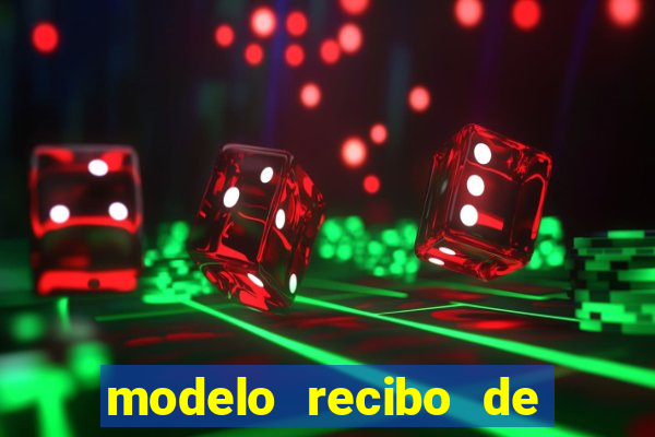 modelo recibo de pagamento autonomo