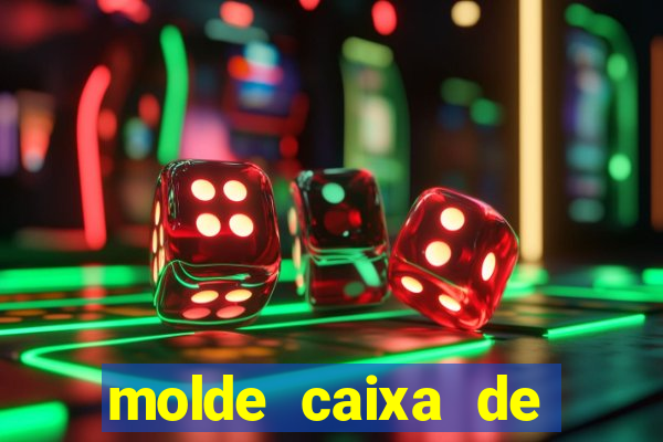 molde caixa de baralho png