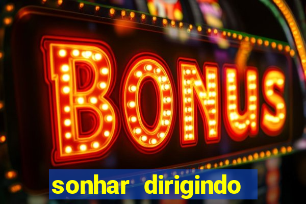 sonhar dirigindo carro jogo do bicho