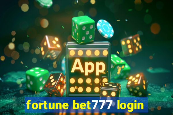 fortune bet777 login