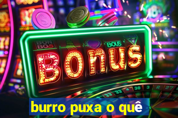 burro puxa o quê