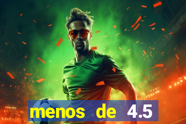 menos de 4.5 escanteios o que significa