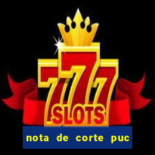 nota de corte puc minas 2024