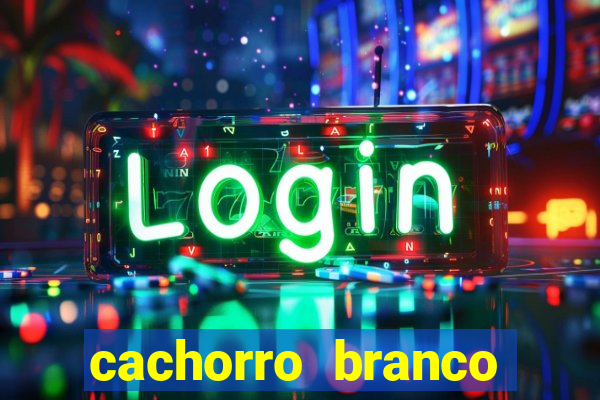 cachorro branco desenho animado