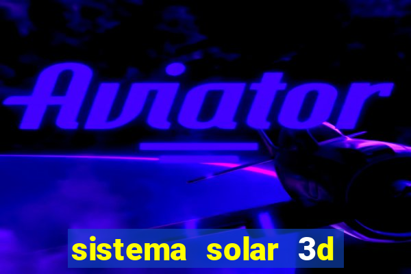 sistema solar 3d em movimento